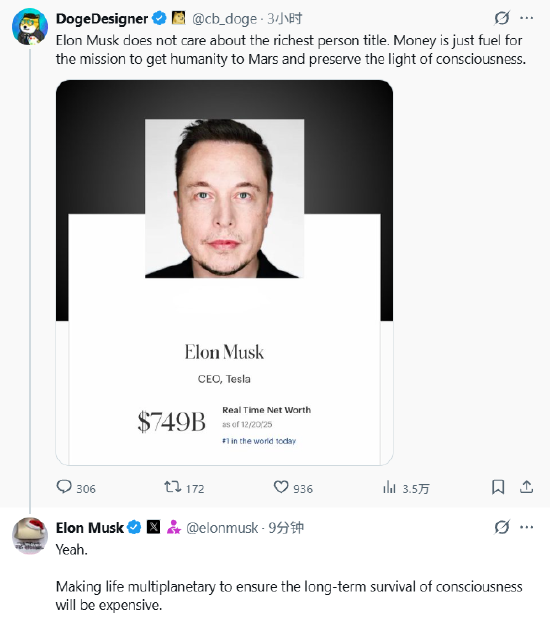 杠杆炒股在哪里申请 马斯克回应身家超7000亿美元